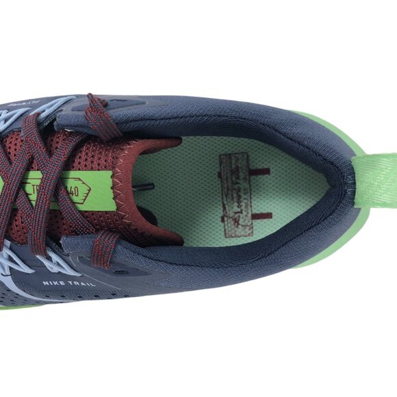 Womens Nike React Pegasus Trail 4 Trail Running Shoes Blue DJ6159 403 (NEW) - Picture 8 of 11